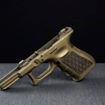 Glock 19 Griffstück mit 2-Tone Laser Stippling