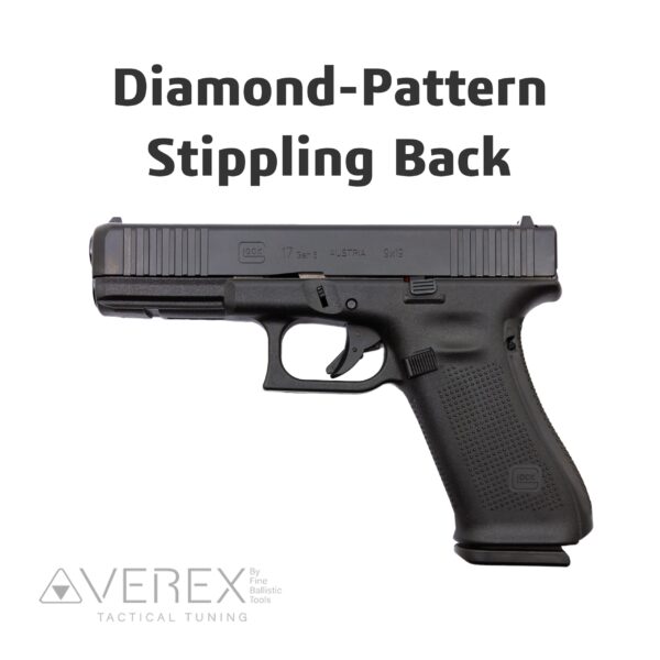 Diamond-Pattern Stippling Rückseite für Glock Pistolen – Bild 2