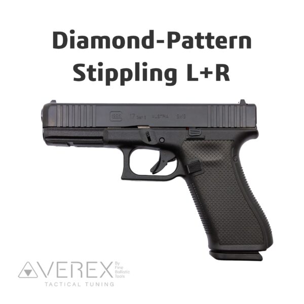 Diamond-Pattern Stippling L+R für Glock Pistolen – Bild 2